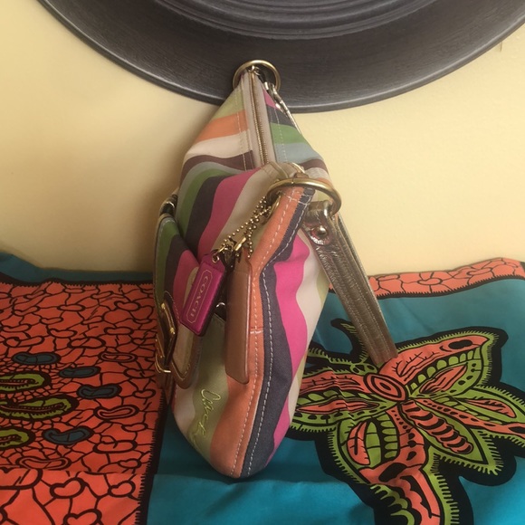SOLD Gorgeous Coach multicolor bag - Picture 4 of 9